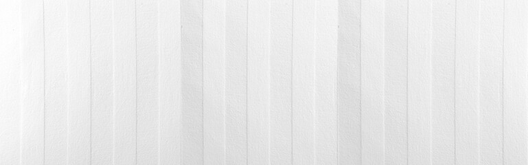 Panorama of White cotton bed linens with stripes texture and background seamless