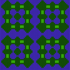 Knitted print seamless pattern. Vector illustration