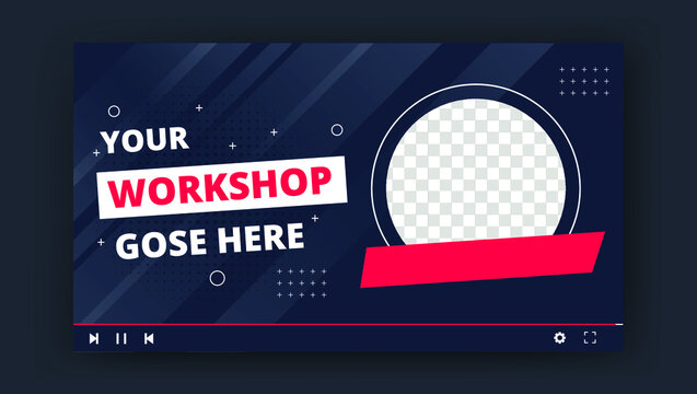 Youtube Thumbnail For Live Workshop Promotion Template