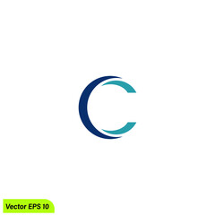 c letter company logo template