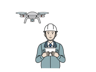 現場監督 建築士 工場長 男性 ポーズ 仕草 バリエーション セット イラスト素材 Wall Mural Senryu