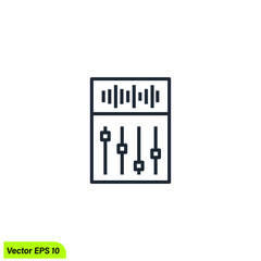 audio mixer setting icon 