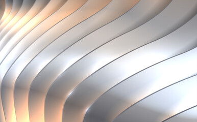 Abstract silver layers background with light effect