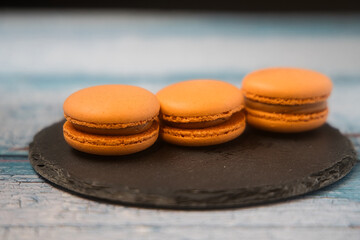 Macarons cake chocolate cokkies delicious cream sweet snack coffee 