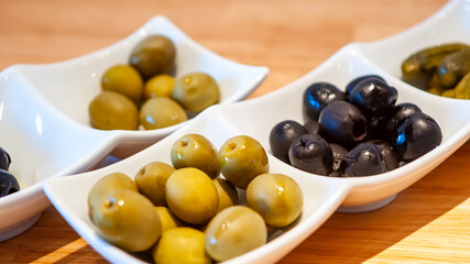 Marinated olives