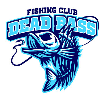 largemouth bass fish skull mascot