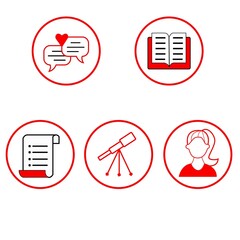 social media icons astrology