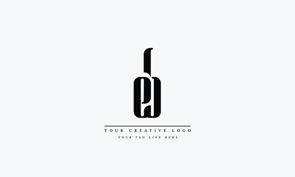 Letter Logo Design with Creative Modern Trendy Typography eb be e b