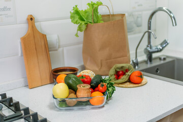 Boosting, Balancing Immune Health. Health food for immune system. Healthy natural vegetables, fruits, cereals and nuts for immunity stimulation and viruses protection