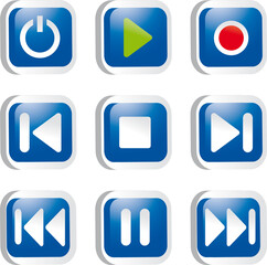 BOUTONS MULTIMEDIA ICONES V3