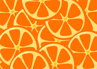 background and texture of oranges, juicy orange fruits in repeat