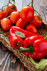 Ripe red vegetables