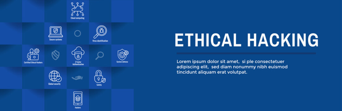 Certified Ethical Hacker - CEH - Icon Set & Web Header Banner