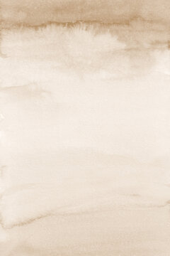 Beige Watercolour Background, Sepia Digital Papers