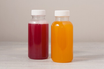 Morse in a plastic bottle: sea buckthorn and cranberry