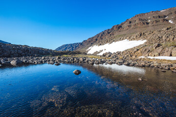 Lake on Putorana Plateau, Taimyr. Russia