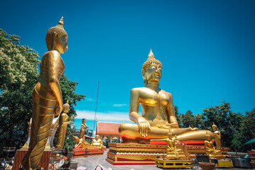 Big Buddha Temple is a sacred place of worship that houses the largest Buddha image in Pattaya. Is that there is Luang Pho Big Buddha More than 300 feet in height, Pattaya, Thailand