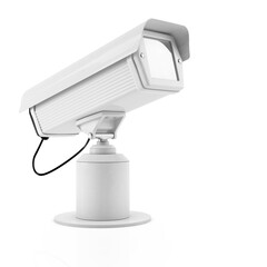 Security Camera CCTV. Surveillance cam on white background. 3d rendering