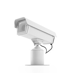 Security Camera CCTV. Surveillance cam on white background. 3d rendering