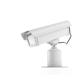Security Camera CCTV. Surveillance cam on white background. 3d rendering