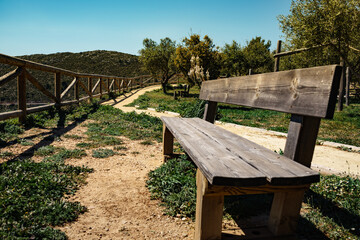 Rest area in mountains, Spain