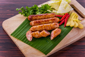 Thai sausage favorite street food