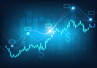 Technology stock market graph