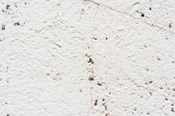 Rough white wall. Close up view