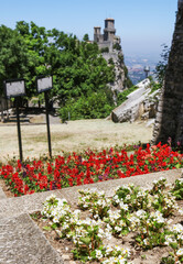 Guaita Fortress (La Rocca) on Mount Titano. Republic of San Marino