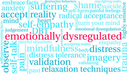 Emotionally Dysregulated Word Cloud