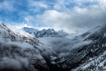 Obraz premium Snow mountains, Himalayas