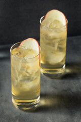 Boozy Refreshing Calvados and Tonic Apple Cocktail