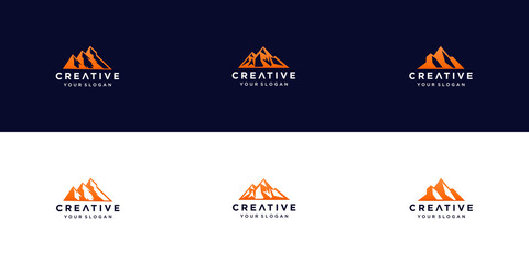 mountain logo design template inspiration