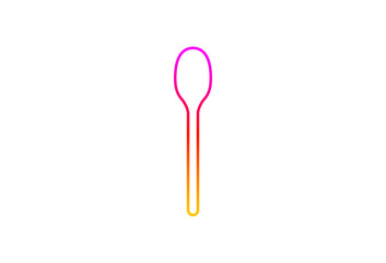 Spoon kitchen cutlery. Vector Illustration.