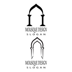 Mosque Logo Template vector symbol illustration design