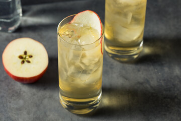Boozy Refreshing Calvados and Tonic Apple Cocktail