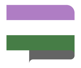 Genderqueer pride flag