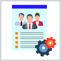 Vector illustration for Plan Stakeholder Management Process EPS10
