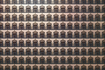 Obraz premium architecture pattern, tomb with columns, cross and antique roof