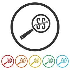 Initial letter SS logo color set