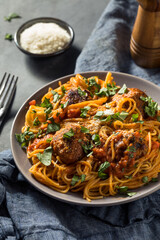 Homemade Spaghetti and Turkey Meatballs