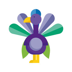 Obraz premium cute peacock bird