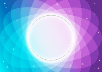 The circle on the galaxy colors with little stars, background, technology, presentation