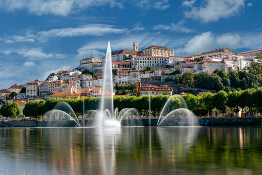 view of the river mondego and coimbra