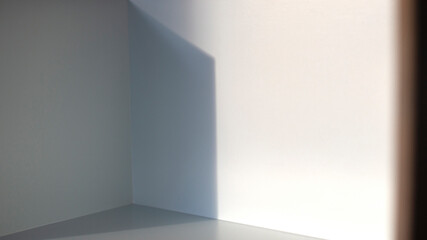 Area of light and shadow with empty space