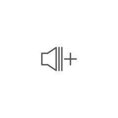 Volume Up Sound Icon Illustration Design Template