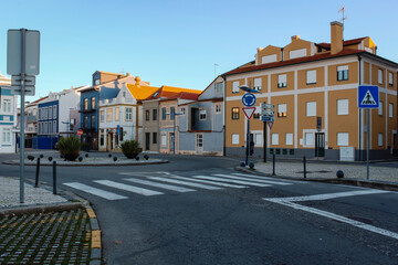 Largo do Rossio, partial view of the central region and touristic point of the city of Aveiro, Portugal, 