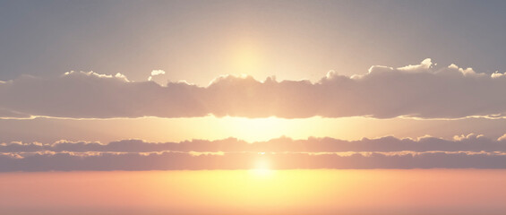 空　雲　夕日　cloud,sunny,sky,sunset,panorama	
