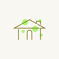 unique home line vector design