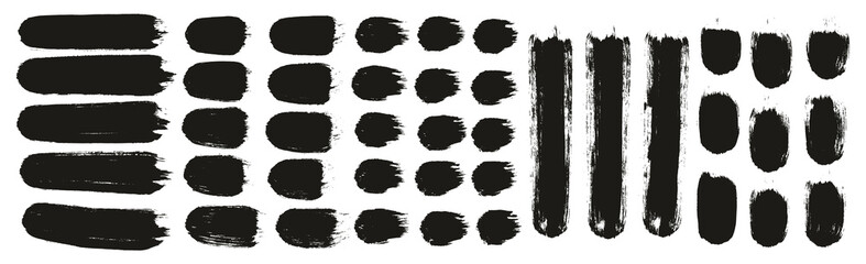 Round Brush Thick Straight Lines Artist Brush High Detail Abstract Vector Background Mega Set 